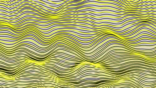 onda de línea geométrica moderna multicolor animada. Ola futurista y colorida de estructura alámbrica. Vd 130