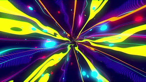 Animação colorida de fundo abstrato