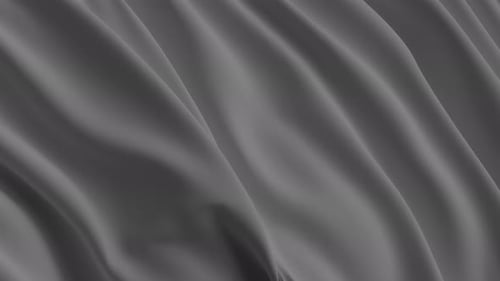 Wavy Gray Fabric Flowing Abstract Background