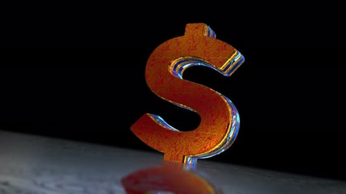 Dollar-USD-Symbol 3d spektakulär