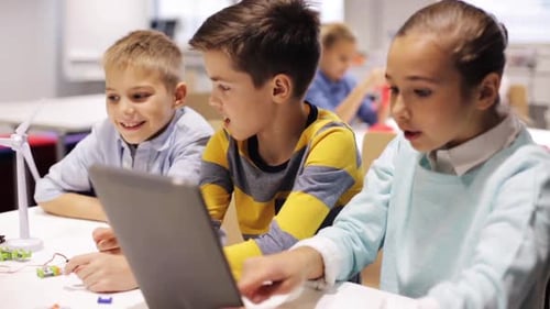 Kids Robotics School Lesson Montage