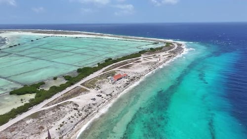Horizonte de Bonaire en Kralendijk en Bonaire, Antillas Neerlandesas.
