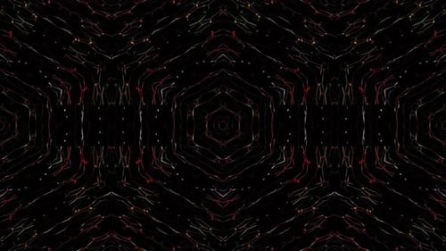 Abstract Glowing Geometric Pattern Motion Background