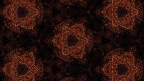 Dark Copper Abstract Kaleidoscopic Textured Motion