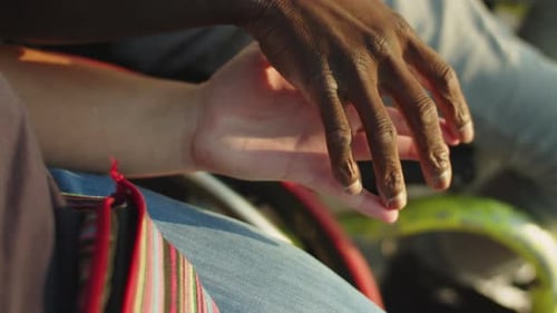 Hands Joining in Love and Support