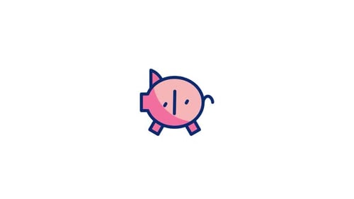 Piggy Bank Animated Icon