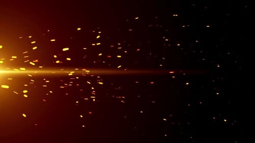 Dynamic Glowing Golden Sparks Flowing Loop Background