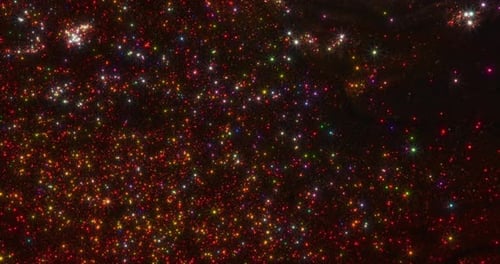 Dense Twinkling Glitter Filling the Night Sky