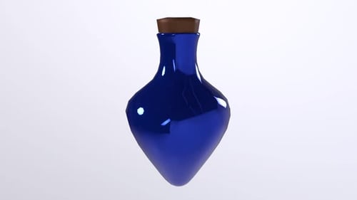 Bucle giratorio de objetos 3D Mana Potion