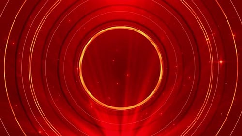 luxury geometric circle with shining Award ceremony stage party stage glitter animation