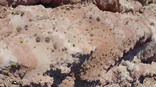 Aerial shot of the amazing rock formations in southern Utah.