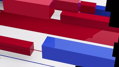 Collage Collection: Glitch screen effect in a unique layout consisting of rectangles for closing sho