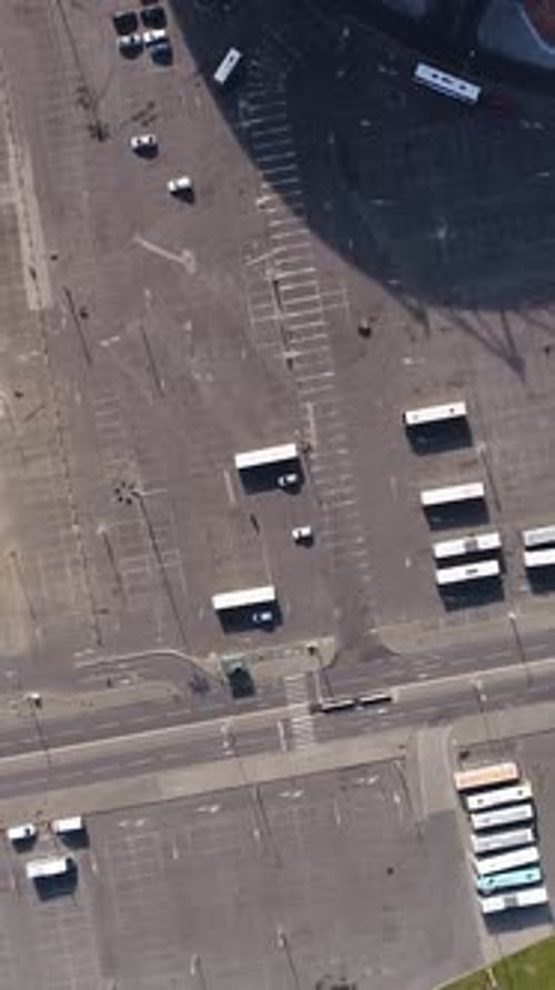 Vertical Video of Parking Cars