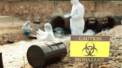 Biohazard Team Investigating Environmental Hazard