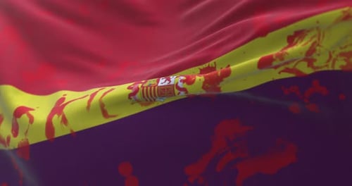 Bandeira de sangue da República Espanhola