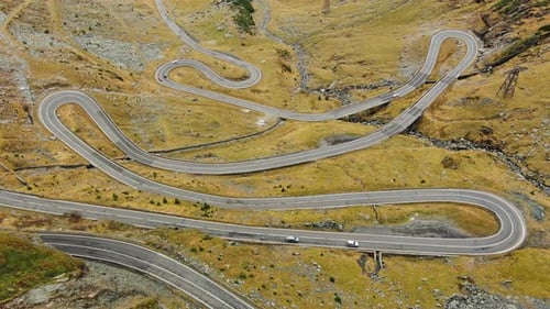 Famous Transfagarash Mountain Road