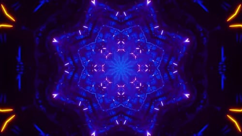 Rotblauer Neon-Bewegungshintergrund Vj Loop. Animation in Endlosschleifen.