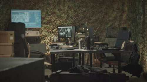 Military Control Center Office Interior