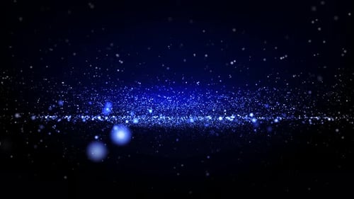 Blue Particles Background Loop