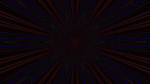 Abstract Geometric Lines Kaleidoscope Starburst Animation