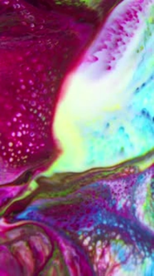 Abstract Footage of Vibrant Color Swirls and Motion