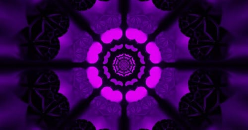 Bright Neon Tunnel: Electric Dance Odyssey