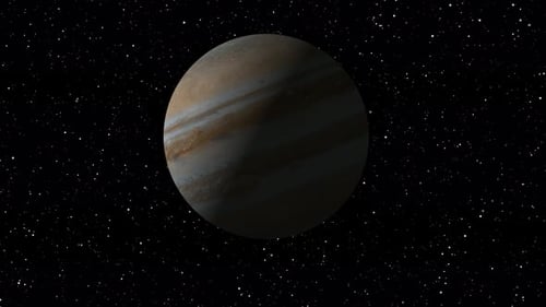 Der
Jupitarplanet rotierte animiert. Planet, Jupiter, Raum, Sterne, Hintergrund .Vd1073