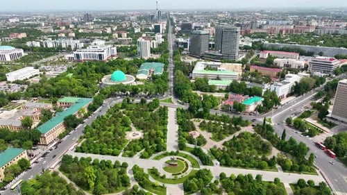 Aerial view of Tashkent city