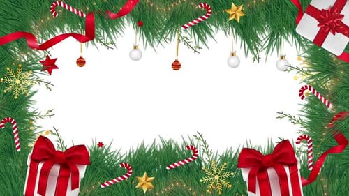Merry Christmas Frame Background