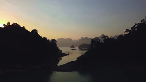 Sunset in the mountains