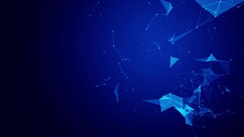 Blue Modern Plexus Network Background Loop V4