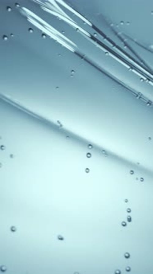 Abstract Clear Gel Fluid with Bubbles Vertical Background