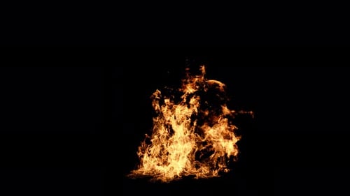 Realistic Fire Burst Animation