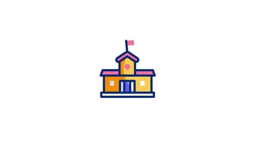 School Animated Icon