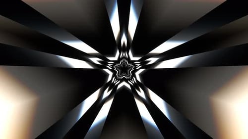 Weißer neonkaleidoskopischer Sternenhintergrund Vj Loop In 4K