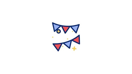 Animiertes Wimpelsymbol