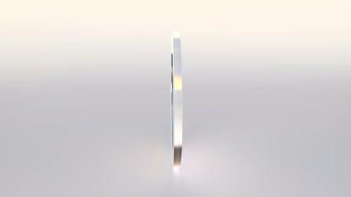 Clean 3D Rotating Glass Icons Animation