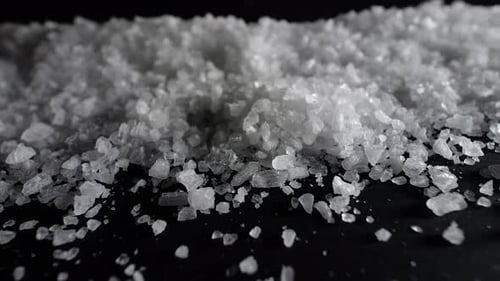 Slider Shot Across Salt Crystals