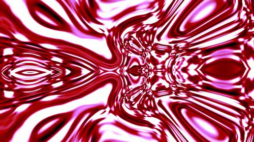 Vibrant Red and White Fluid Abstract Background Animation