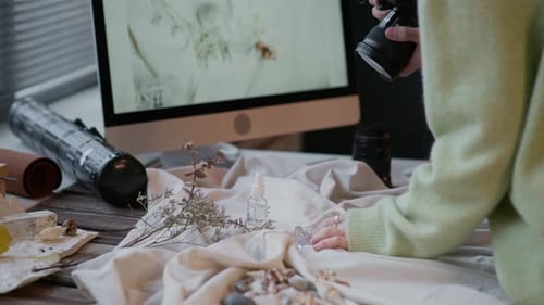 Arranging Product Photography Still Life in Studio