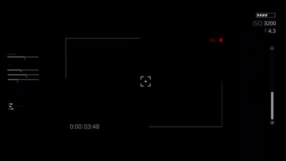 Digital Camera Viewfinder Interface Overlay HUD Elements, Infographics ...