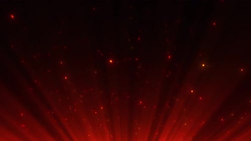 Fiery Cinematic Light Rays With Sparks