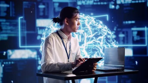 Un développeur réalise des simulations d'IA