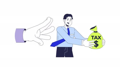Animation 2D sur l'évasion fiscale des entreprises