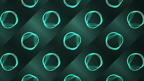Hypnotic Background with Vibrating Rings