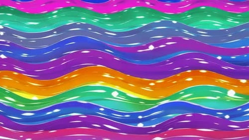 Lebendige Regenbogen-Flüssigkeitswellen mit funkelndem Glitzer
