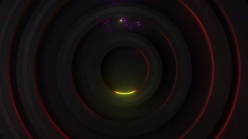 4K-farbige radiale schwarze Hintergrundschleife