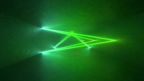 Neon Triangle on Concrete