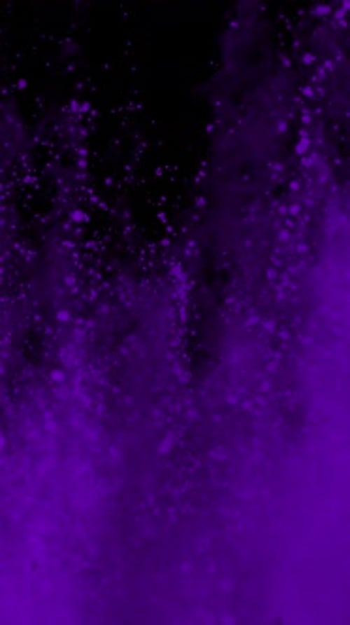 Super Slow Motion Shot of Purple Color Powder Explosion at 1000Fps Vertical View