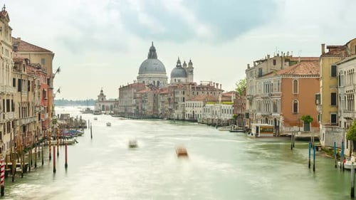 Time Lapse of the Grand Canal in Venice Italy